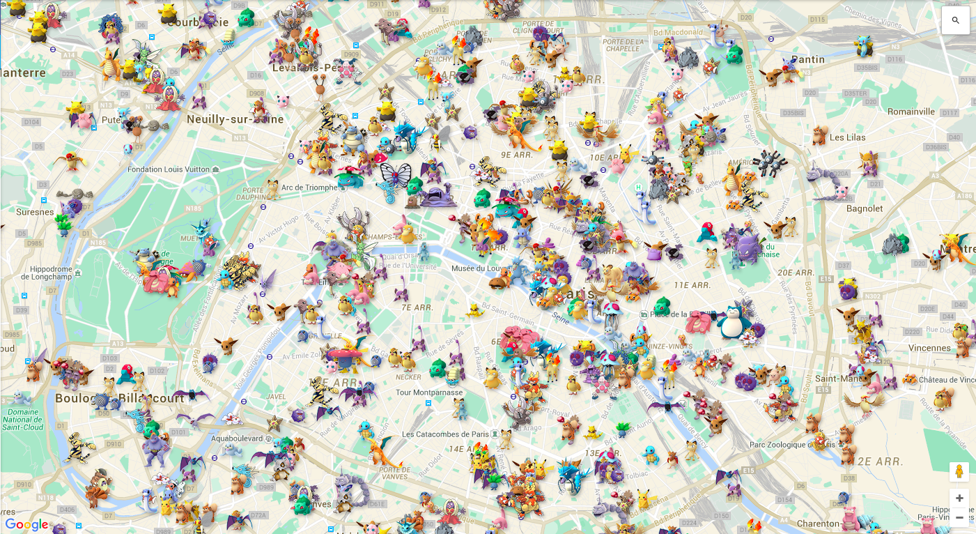 pokemon go live map online